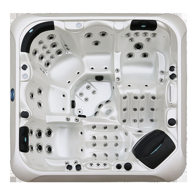Tuin 5 zitplaatsen Luxe Massage Spa Badkamer Buiten Whirlpool Hot Tub Acryl Freestanding Spa Bad Voor Villa