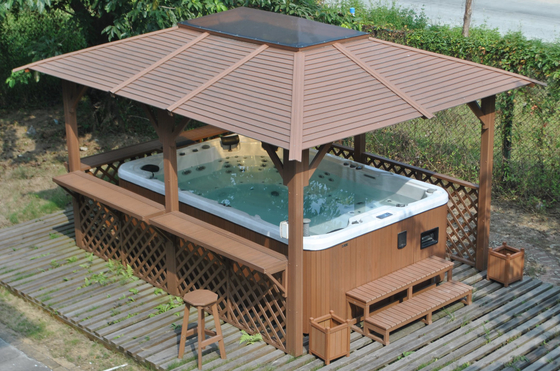 4,8 Meters Acryl Zwembadoutdoor Swim Spa met 2 Zetels Hete Ton