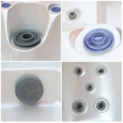 American Aristech Acrylic 5 personen massage bubbelbad met Balboa bediening en levendige onderwaterverlichting