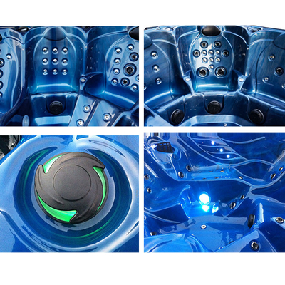 Vrijstaande slimme 5-persoons bubbelbad met high flow jets / wifi / bluetooth luidsprekers en balboa systeem