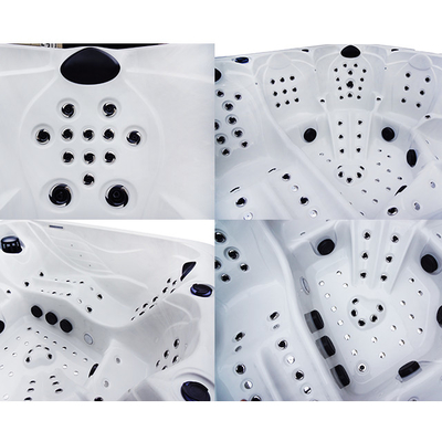 Vrijstaande slimme 5-persoons bubbelbad met high flow jets / wifi / bluetooth luidsprekers en balboa systeem