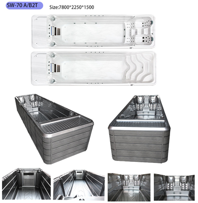 35 Jets Acryl Zwembad Outdoor Whirlpool Endless Swim Spa Pool