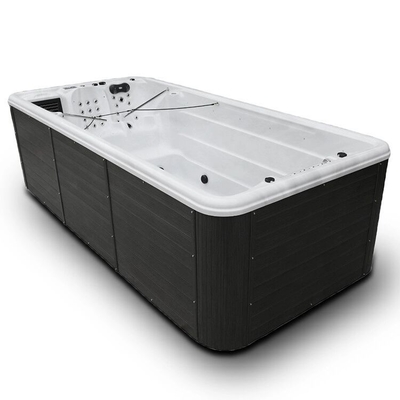 Luxe eindeloze zwembad voor tuin Whirlpool Spa bad met air jets Zwem Spa voor buiten