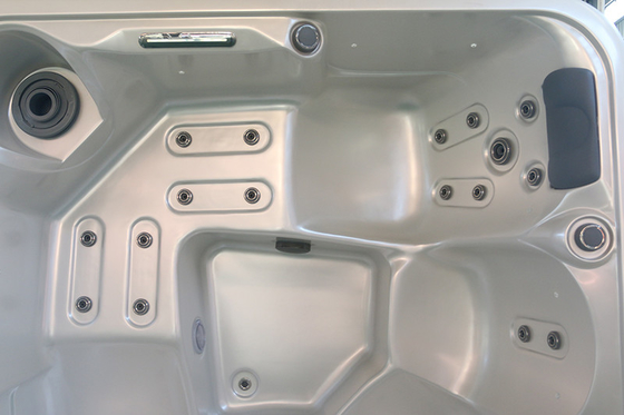 Witte 5 personen Acryl hoek LED licht Hydrotherapie Hot Tub E-371S