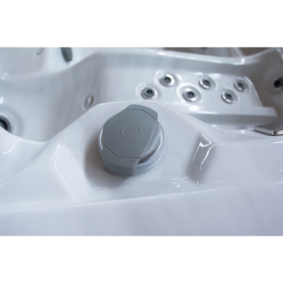 Ergonomische acrylische whirlpool voor buiten met zitplaatsen voor 8 personen met oceaangolfschaal