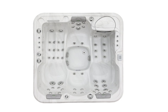 Acrylische badkuip met drukverlichting Whirlpool Spa bad met LED-licht