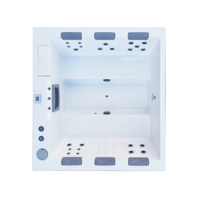 Ease spa rechte hoek whirlpool party spas 6 personen massage bubbelbad