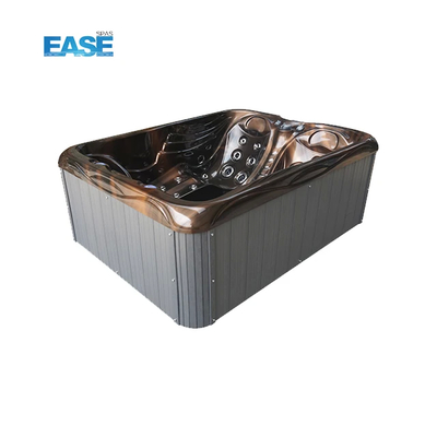 1pc LED licht rechthoekig 350kg 3KW 220V Hot Tub Met 1pc Circulatie Pomp En Chiller