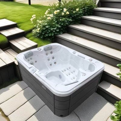 2-3 personen Buitenbad Paviljoen Ontspanning Ontspanning Massage Hot tub met muziek en licht
