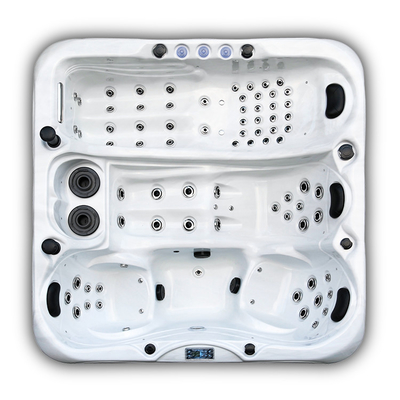 Luxe grote vierkante acryl badkuip Whirlpool voor jacuzzi
