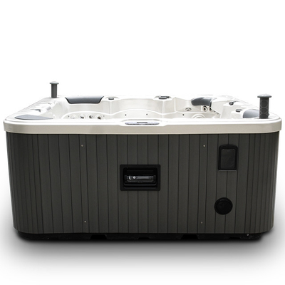 Europese Outside Whirlpool Spa Ton Openluchtfreestanding Hot Tub Spa met 3 Zetels en 2 Lanterfanters
