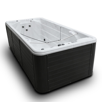 Freestanding Endless Spa Pool Outdoor Massage Swim Spa voor Persoon 6