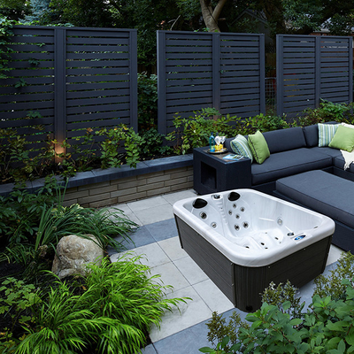 2 mensen Transitional Outdoor Whirlpool Spa Badkuip voor Massage
