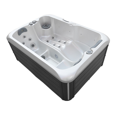 Openluchtmassagerectangle Bathtub Whirlpool Spa Ton voor 3 Zetels
