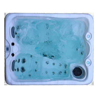 Kleine Grootte 3 Mensen Freestanding Hete Tub Outdoor Whirlpool Spa Badkuip met leiden