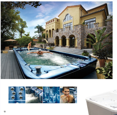 Draaikolk Openlucht zwemt Eindeloos van de luxe de Dual Zone Swim Spa Pool Pool