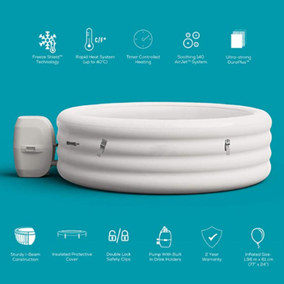 Aangepast Embleem 6 Person Spa Hete Tub Round Spa Ton voor Openlucht