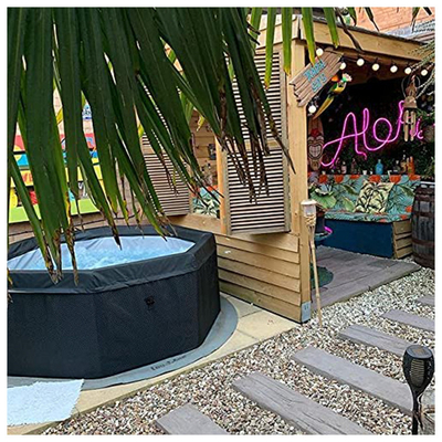Aangepast Embleem 4 Person Spa Hete Ton voor Outdoor Inflatable Round Spa Poolton