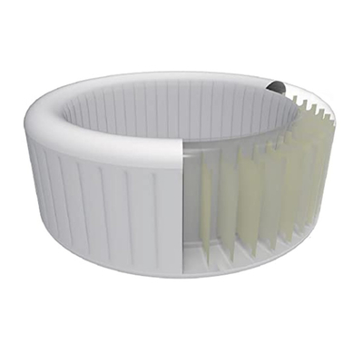 2.0m van de White Massage Inflatable Spa de Hete Badkuip Tondraaikolk