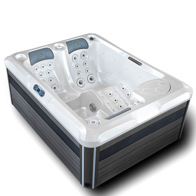 De binnenwhirlpool van de Outdoor Acrylic Spa Tonnen Draaikolktuin Air Jets Massage Spa