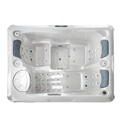 De binnenwhirlpool van de Outdoor Acrylic Spa Tonnen Draaikolktuin Air Jets Massage Spa