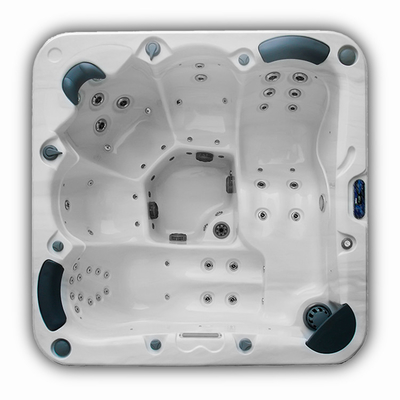 3 zitplaatsen 2 ligstoelen 380 kg American Aristech Hot Tub met hydrotherapie voor thuis spa ontspanning