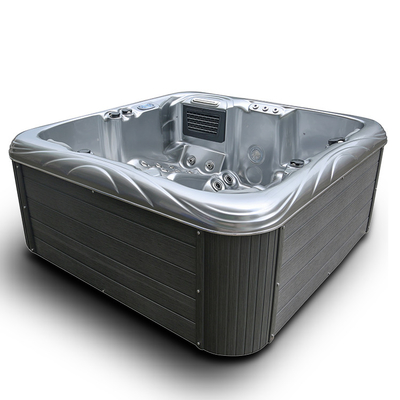 De openlucht 5 Zetels passen Massage Bathtub Whirlpools Spa Hete Ton voor Familie aan