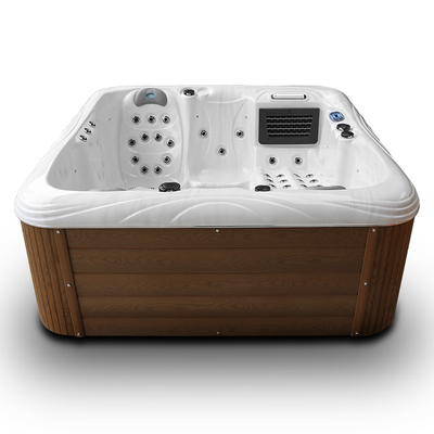Buiten Jacuzzi Acryl Massage Spa Bad voor 4 personen voor ontspannende hydrotherapie