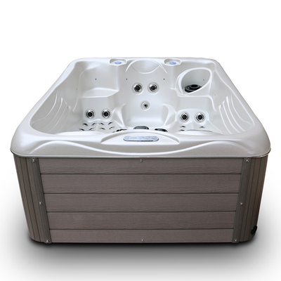 Kleine Grootte 3 Mensen Freestanding Hete Tub Outdoor Whirlpool Spa Badkuip met leiden