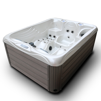 Kleine Grootte 3 Mensen Freestanding Hete Tub Outdoor Whirlpool Spa Badkuip met leiden