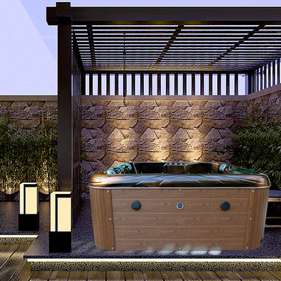 Buiten Jacuzzi Acryl Massage Spa Bad voor 4 personen voor ontspannende hydrotherapie