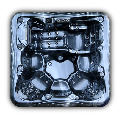 6 Hete Ton van de persoons de Outdoor Hydro Whirlpool Spa Massage Bathtub Spa