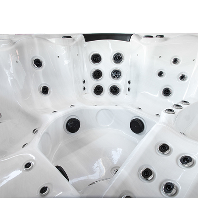 6 Openlucht Hydro Massage Bathtub Spa Hete Tonnen van de persoons de Acryldraaikolk