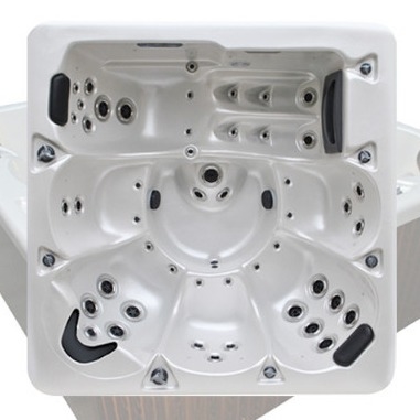6 mensen Leisure Spa Hete Tub Outdoor Spa met Onderwater Geleid Licht