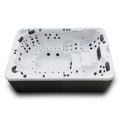 Luxe 10 Outdoor Swim Spa Hete Ton van het Personen de Acryl Zwembad met leiden