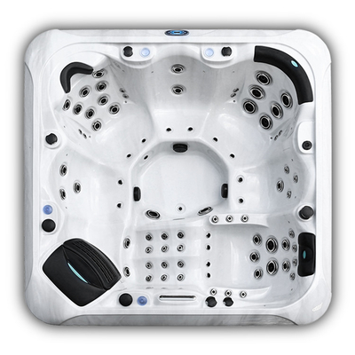 6 Hydrokuuroorden van de persoons de Openlucht Acrylic Massage Bathtub Spa Hete Ton