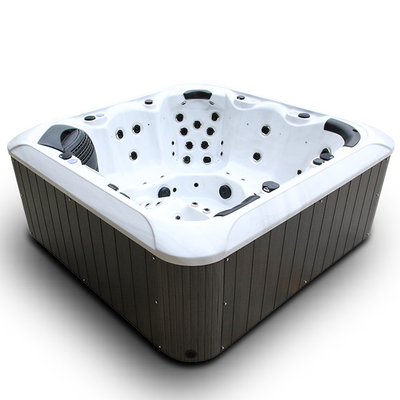 6 Hydrokuuroorden van de persoons de Openlucht Acrylic Massage Bathtub Spa Hete Ton