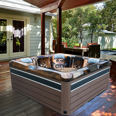 Buitentuinhome Outdoor Acrylic Spa Hete Ton met LEIDEN Lichten en Bluetooth