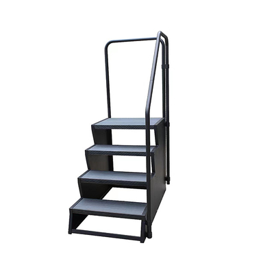 De openlucht Hete Trede van de de Badkuipstap van de Tonladder met Armsteunsteun