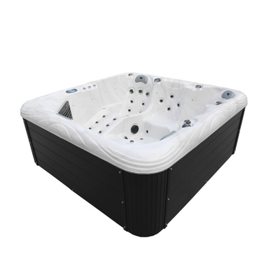 De openluchtluchtstralen masseren Hete Tubs Whirlpool Waterfall Spa met 3 Zetels 2 Zitkamers