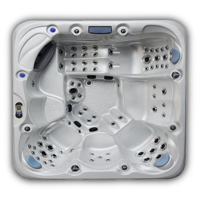 7 Person Outdoor Whirlpool Spa Hete Ton met Multi Gekleurde Verlichting en Kophouders