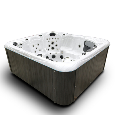 7 Person Outdoor Whirlpool Spa Hete Ton met Multi Gekleurde Verlichting en Kophouders