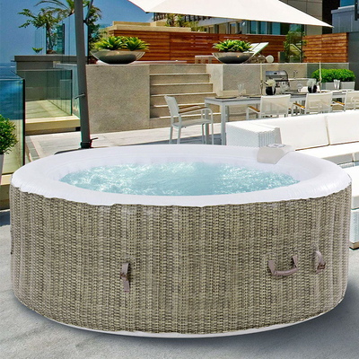 4 mensen Inflatable Spa Badkuip Outdoor Hot Tub Opblaasbaar Spa
