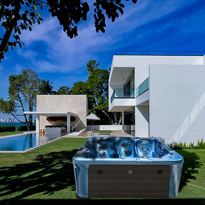 De moderne Freestanding Outdoor Whirlpool Spa Hete Ton van de Massagefunctie