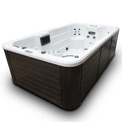 4 meters de Acryl van White Endless Swimming Spa Poolcombo Hete Ton met 6 Zetels