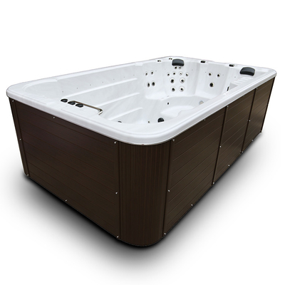 4 meters de Acryl van White Endless Swimming Spa Poolcombo Hete Ton met 6 Zetels