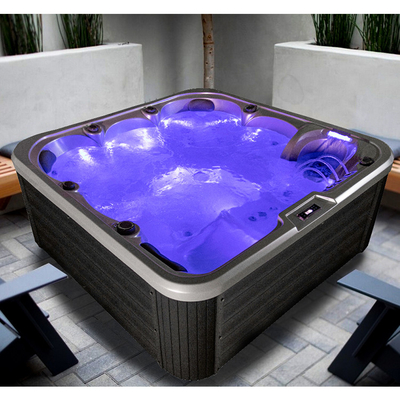 Outdoor Acrylic Marble White Spa Hot Tub voor 6 personen Hoge duurzaamheid