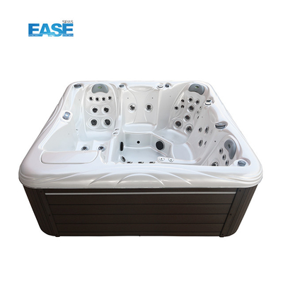 Witte marmer 1300L Outdoor Spa Hot Tub Acryl Spa badkuip Whirlpool Balboa systeem