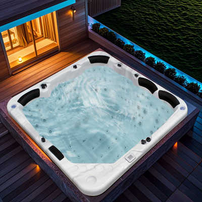 Buitenwater therapie Spa zwembad Airjet massage Whirlpool Hot Tubs Met LED-licht