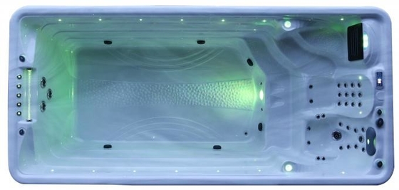 Luxe eindeloze zwembad voor tuin Whirlpool Spa bad met air jets Zwem Spa voor buiten